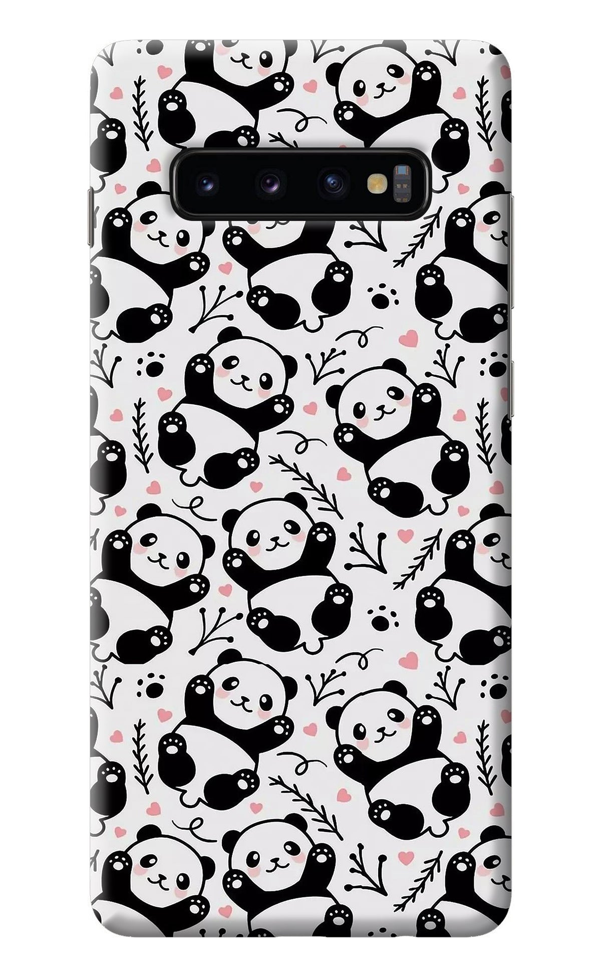 Cute Panda Samsung S10 Plus Back Cover