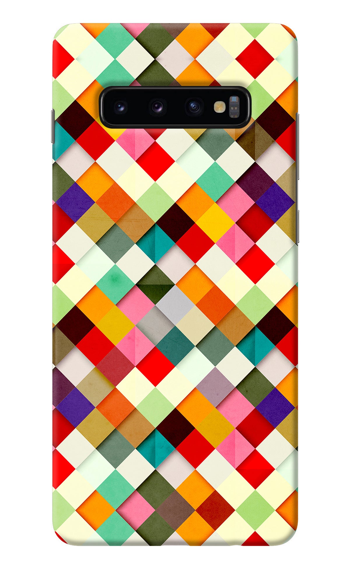 Geometric Abstract Colorful Samsung S10 Plus Back Cover