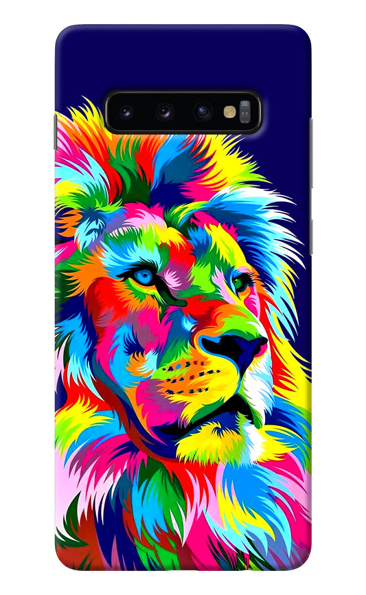 Vector Art Lion Samsung S10 Plus Back Cover