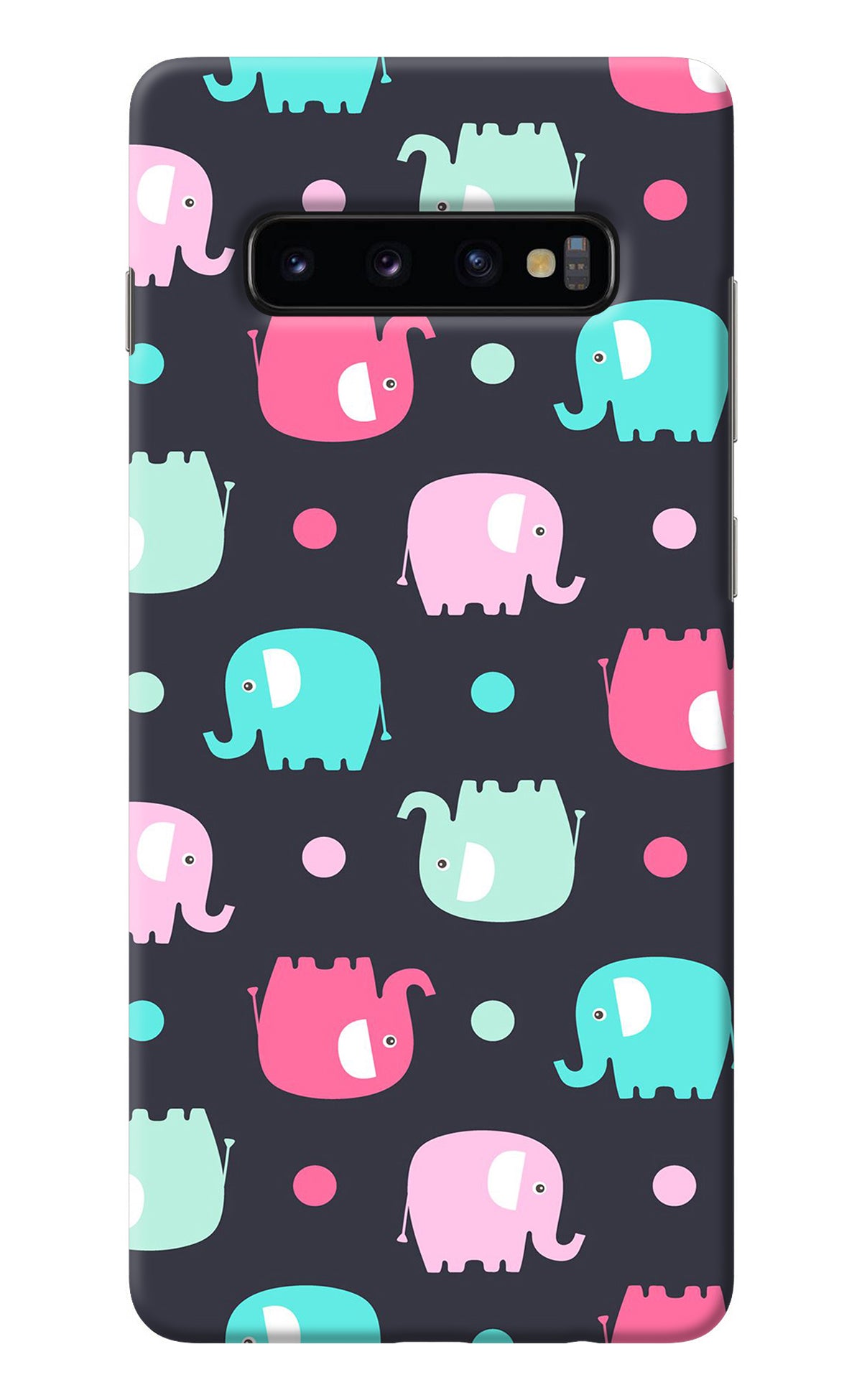 Elephants Samsung S10 Plus Back Cover