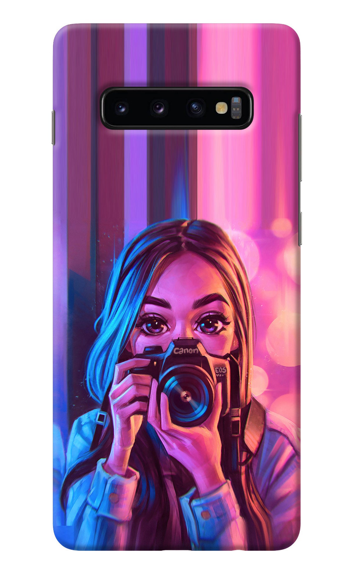 Girl Photographer Samsung S10 Plus Back Cover