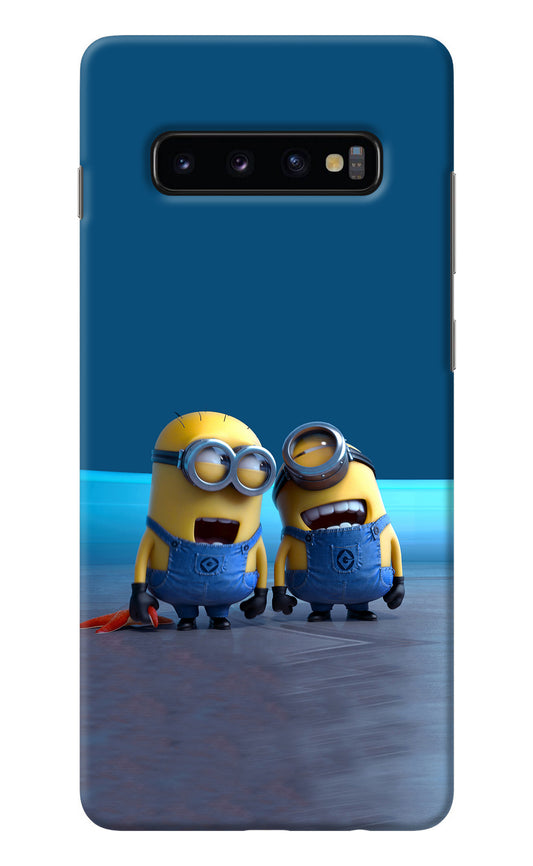 Minion Laughing Samsung S10 Plus Back Cover