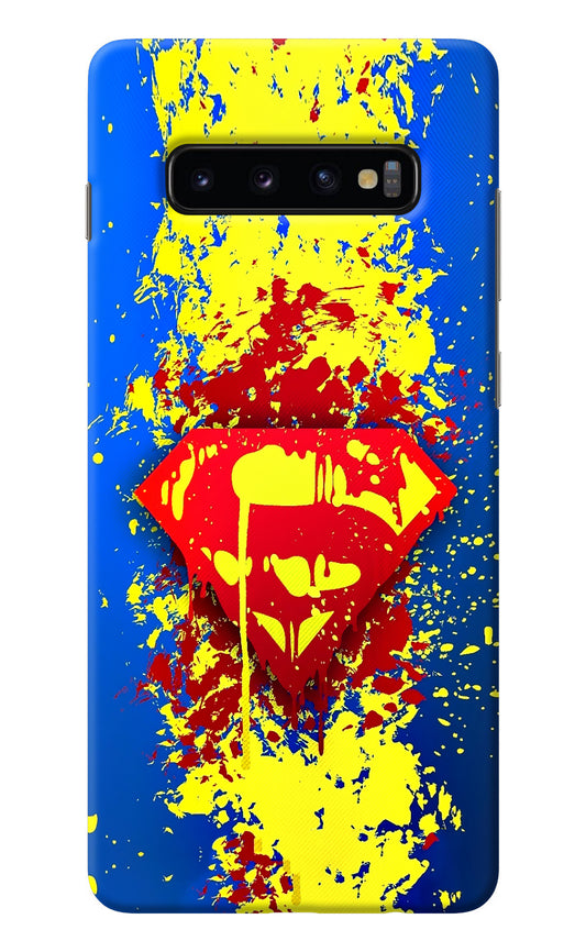 Superman logo Samsung S10 Plus Back Cover