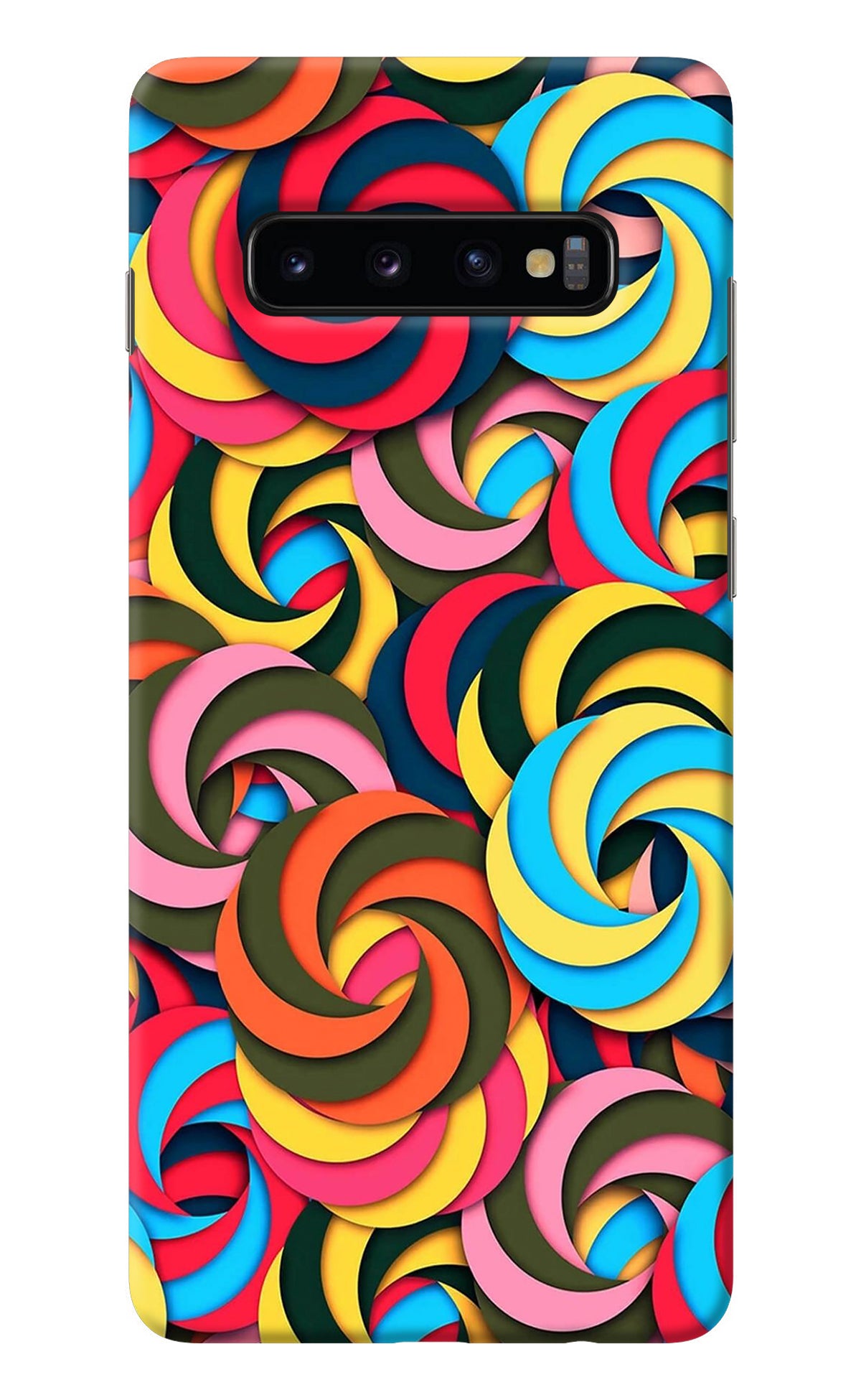 Spiral Pattern Samsung S10 Plus Back Cover