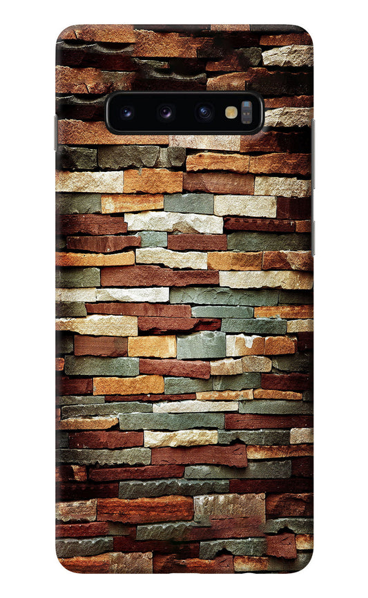 Bricks Pattern Samsung S10 Plus Back Cover