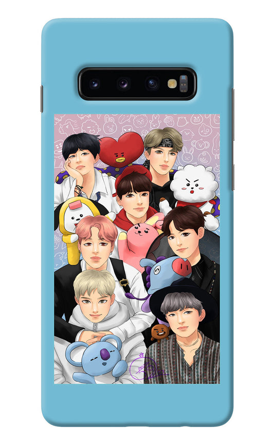 BTS with animals Samsung S10 Plus Back Cover