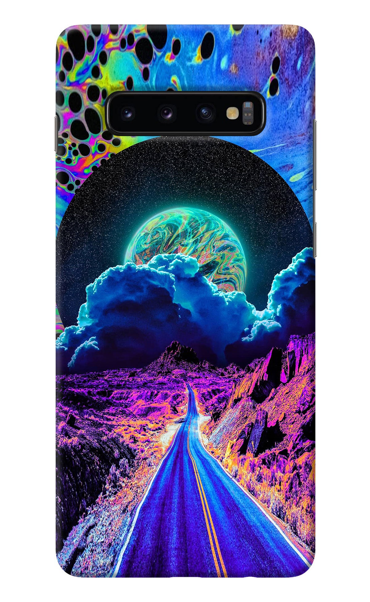 Psychedelic Painting Samsung S10 Plus Back Cover