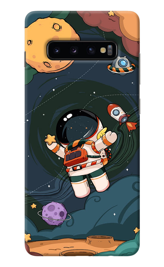 Cartoon Astronaut Samsung S10 Plus Back Cover