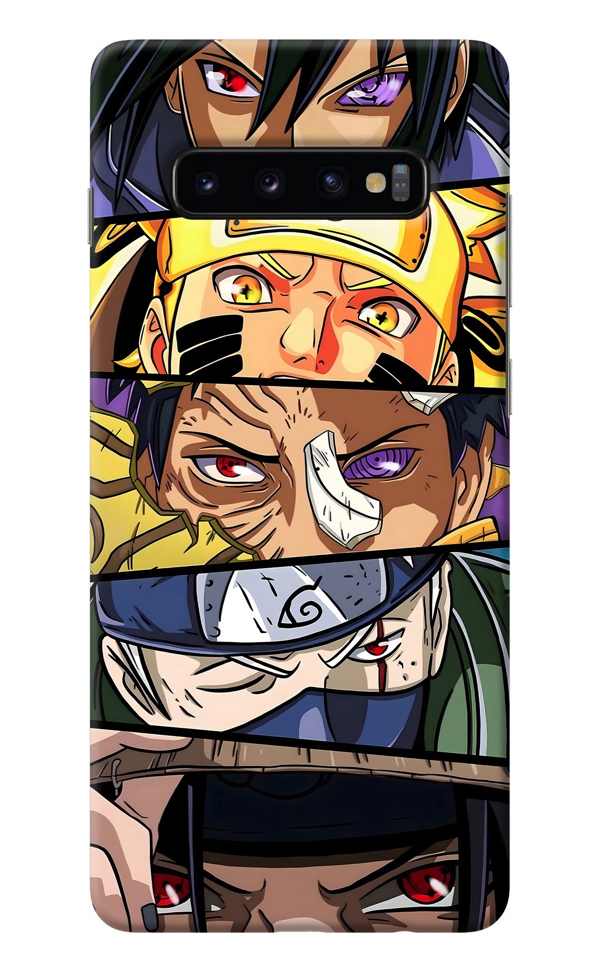 Naruto Character Samsung S10 Plus Back Cover