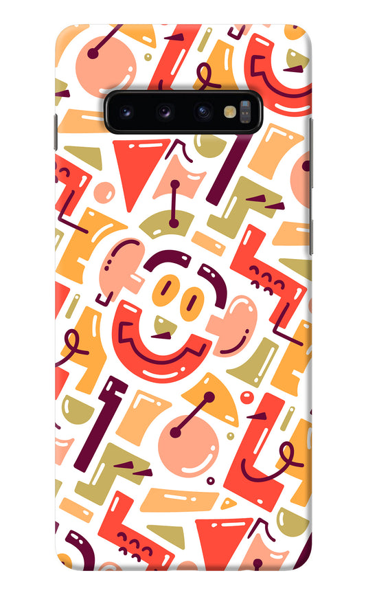 Doodle Pattern Samsung S10 Plus Back Cover