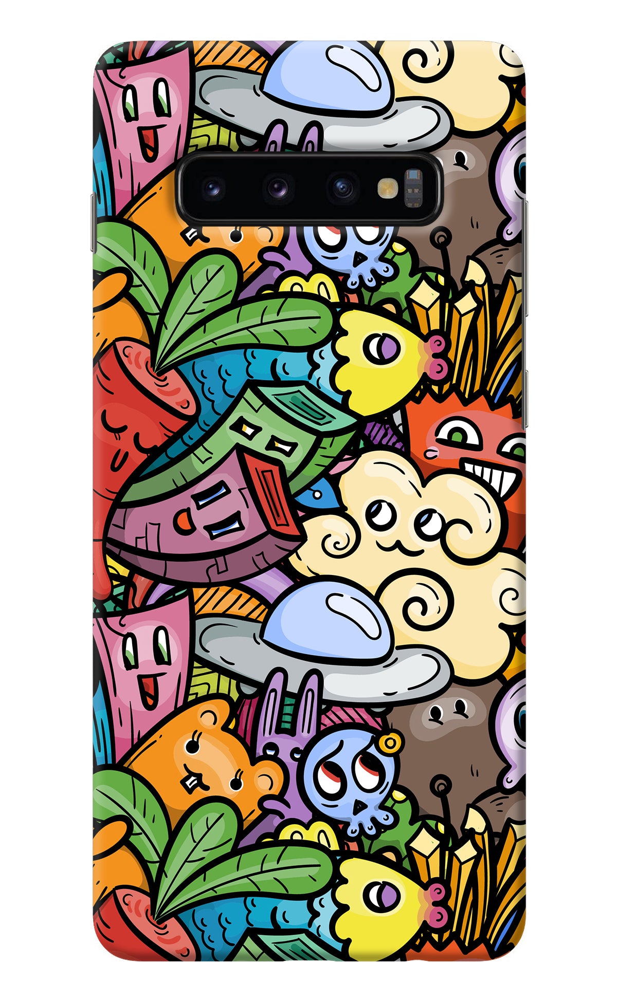 Veggie Doodle Samsung S10 Plus Back Cover