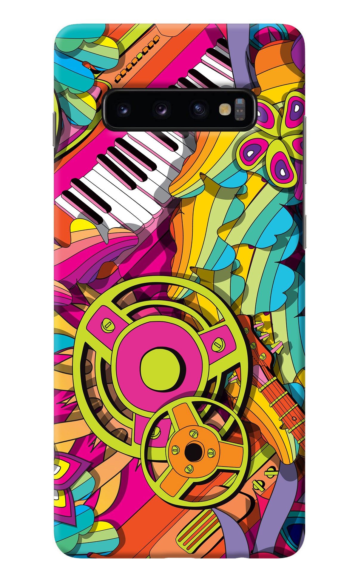 Music Doodle Samsung S10 Plus Back Cover