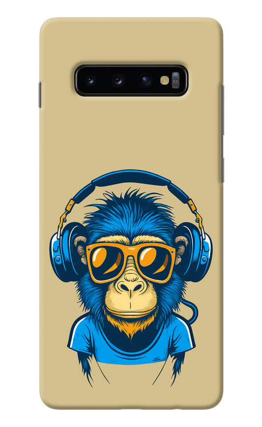 Monkey Headphone Samsung S10 Plus Back Cover