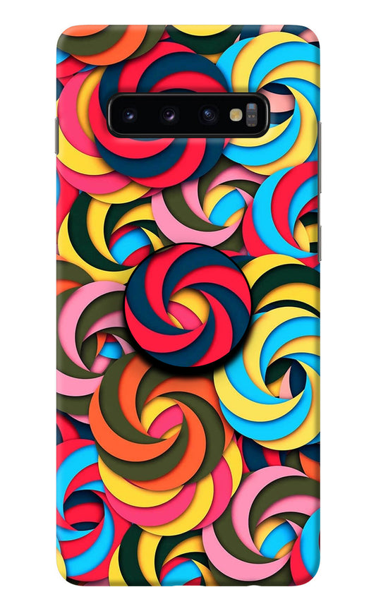 Spiral Pattern Samsung S10 Plus Pop Case