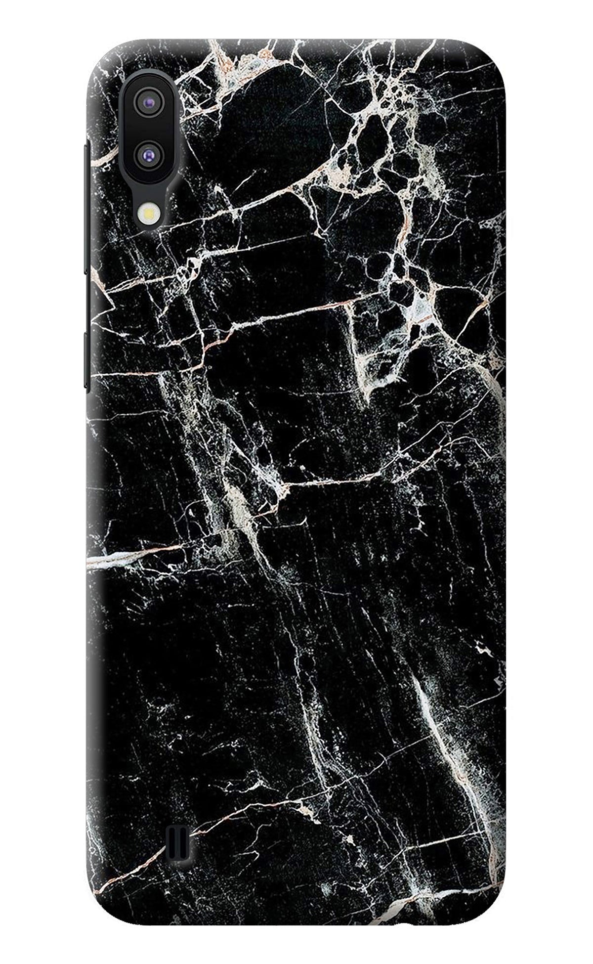 Black Marble Texture Samsung M10 Back Cover
