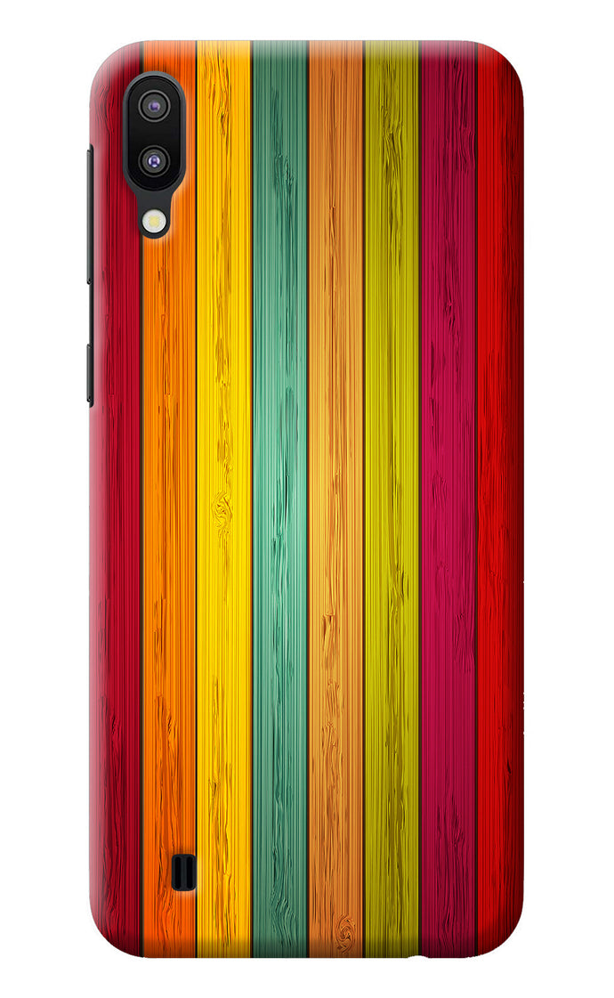 Multicolor Wooden Samsung M10 Back Cover