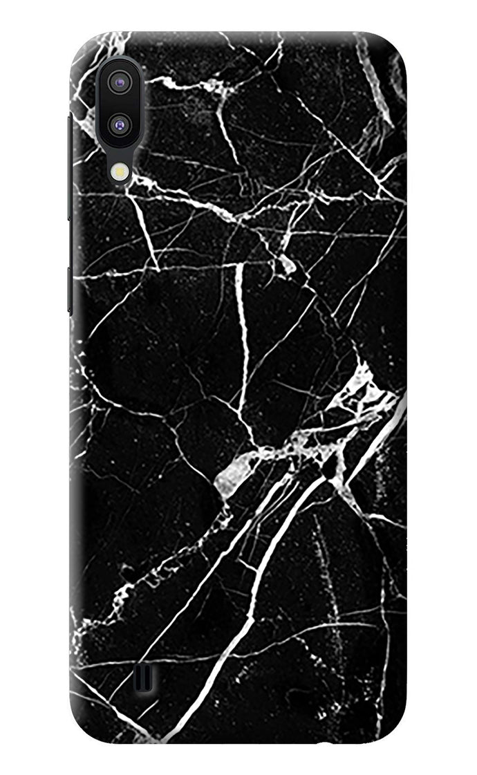 Black Marble Pattern Samsung M10 Back Cover