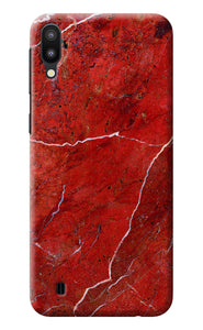 Red Marble Design Samsung M10 Back Cover