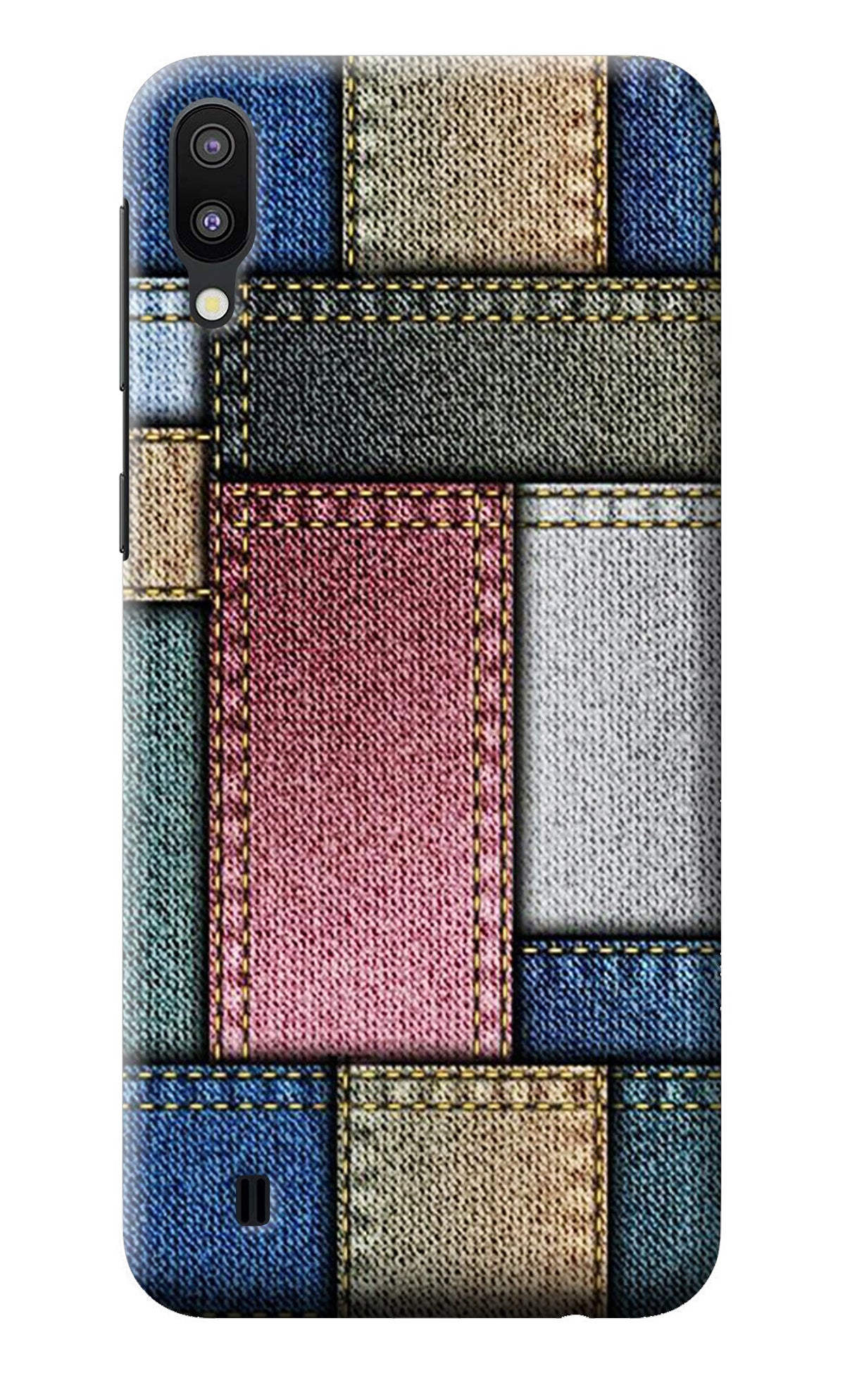 Multicolor Jeans Samsung M10 Back Cover