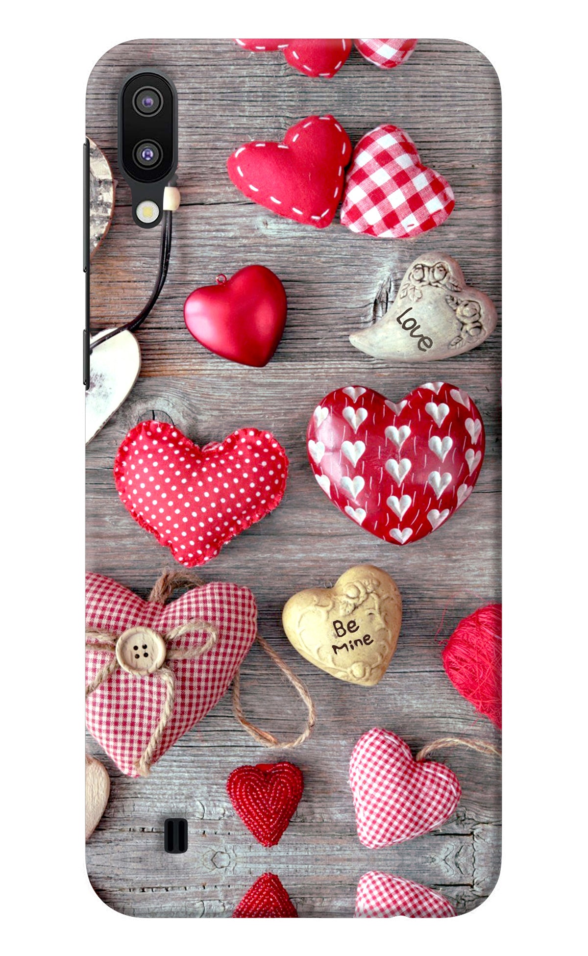 Love Wallpaper Samsung M10 Back Cover