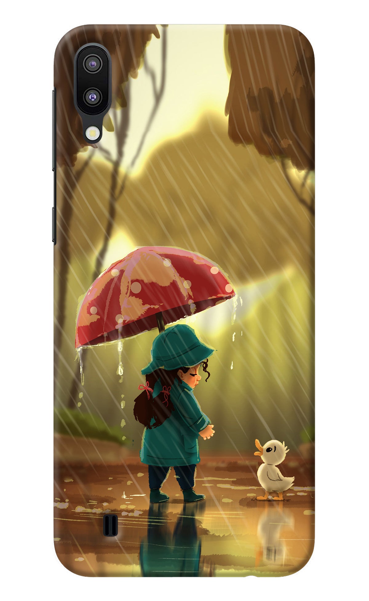 Rainy Day Samsung M10 Back Cover