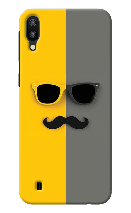 Sunglasses with Mustache Samsung M10 Back Cover