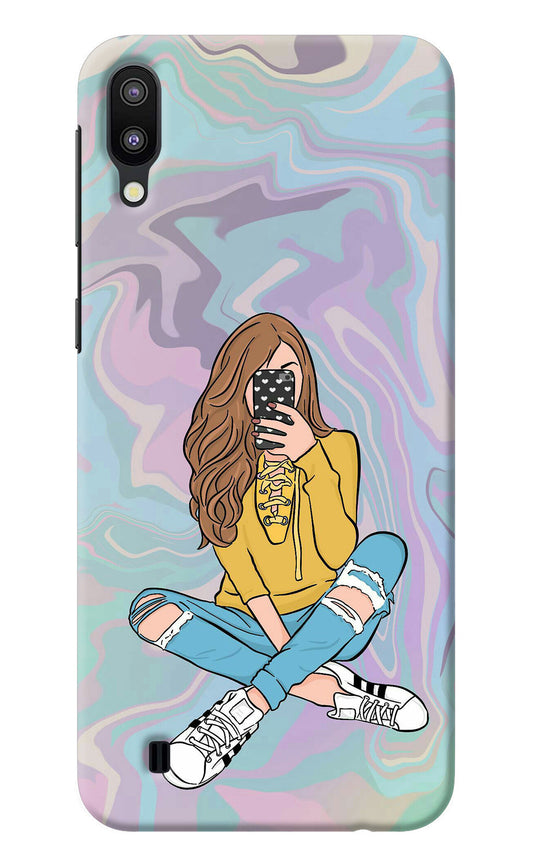 Selfie Girl Samsung M10 Back Cover