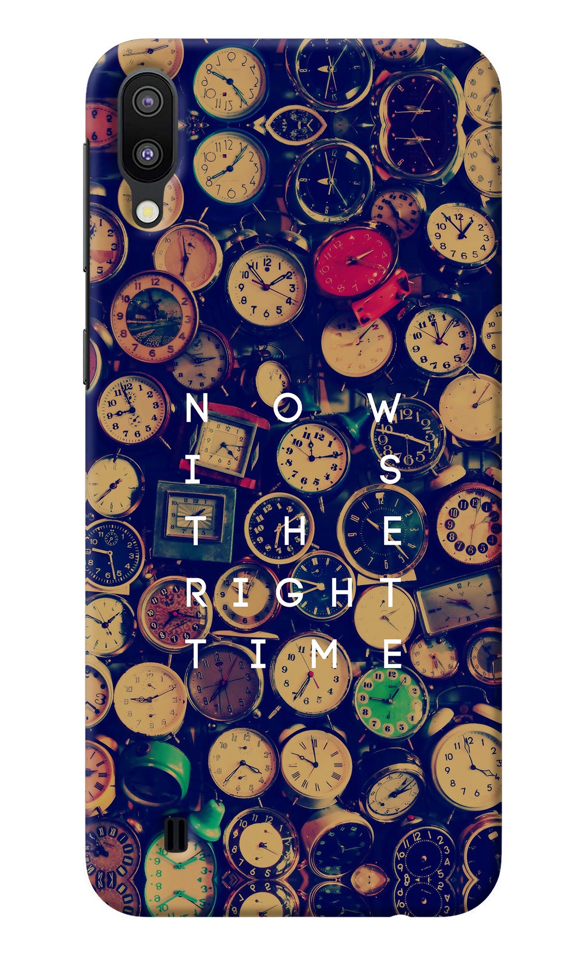 Now is the Right Time Quote Samsung M10 Back Cover