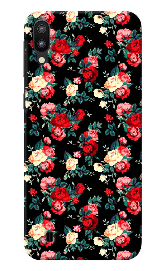 Rose Pattern Samsung M10 Back Cover