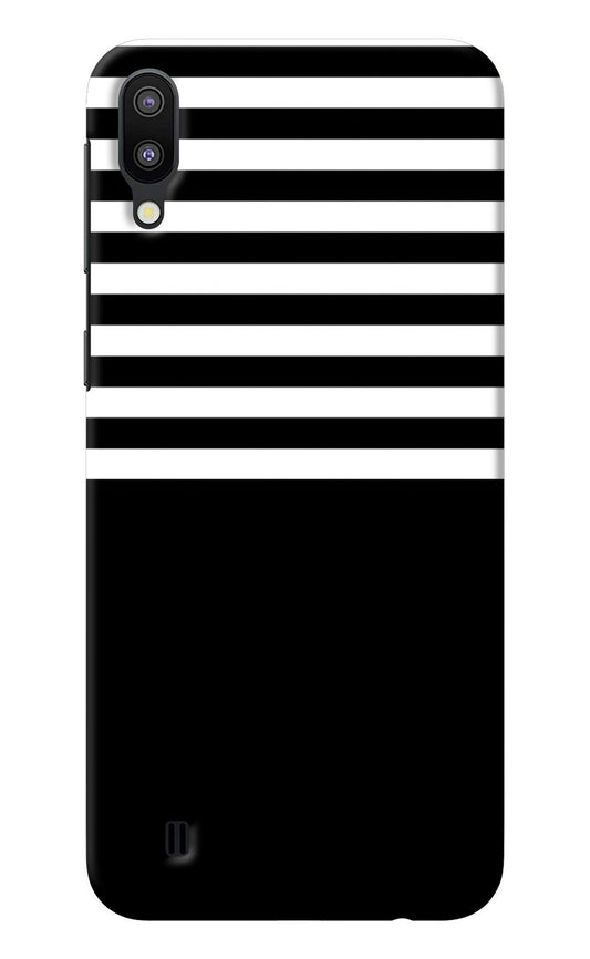 Black and White Print Samsung M10 Back Cover