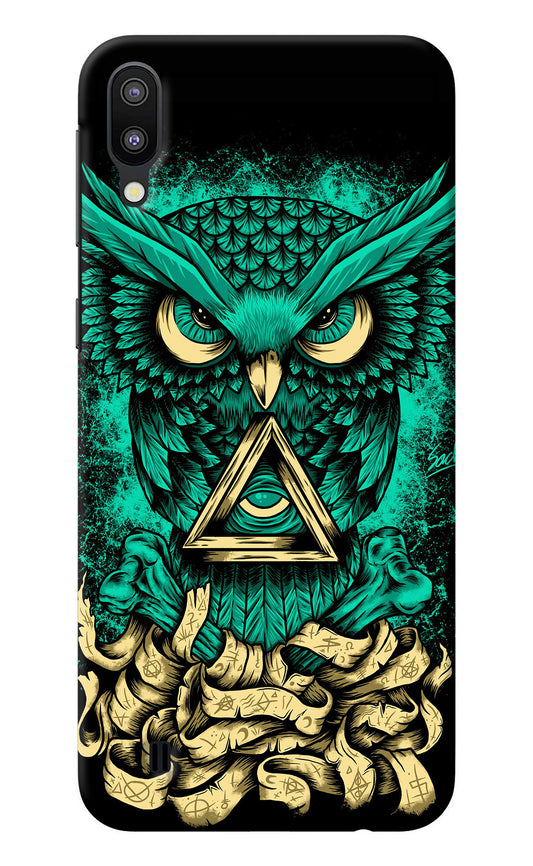 Green Owl Samsung M10 Back Cover