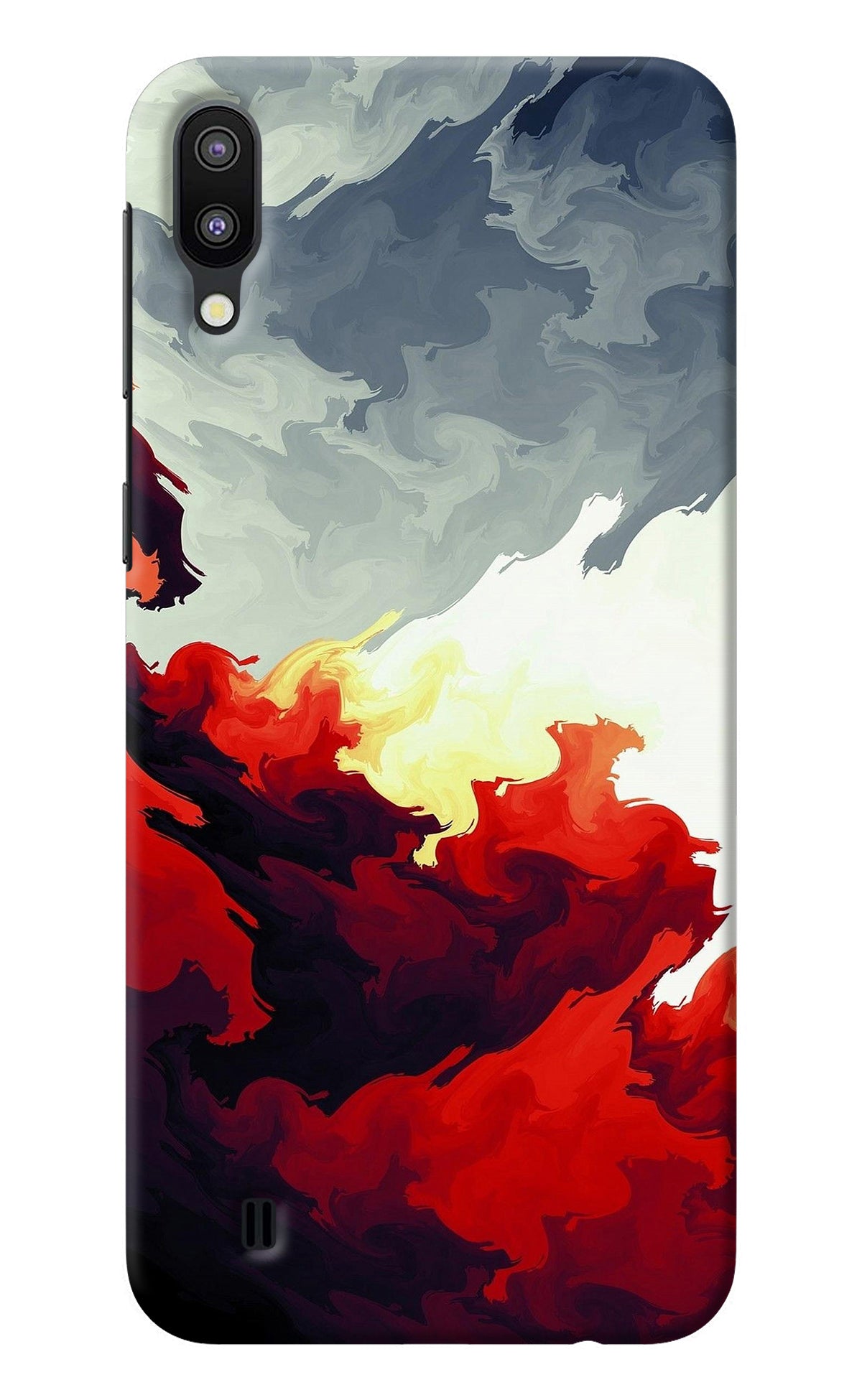 Fire Cloud Samsung M10 Back Cover