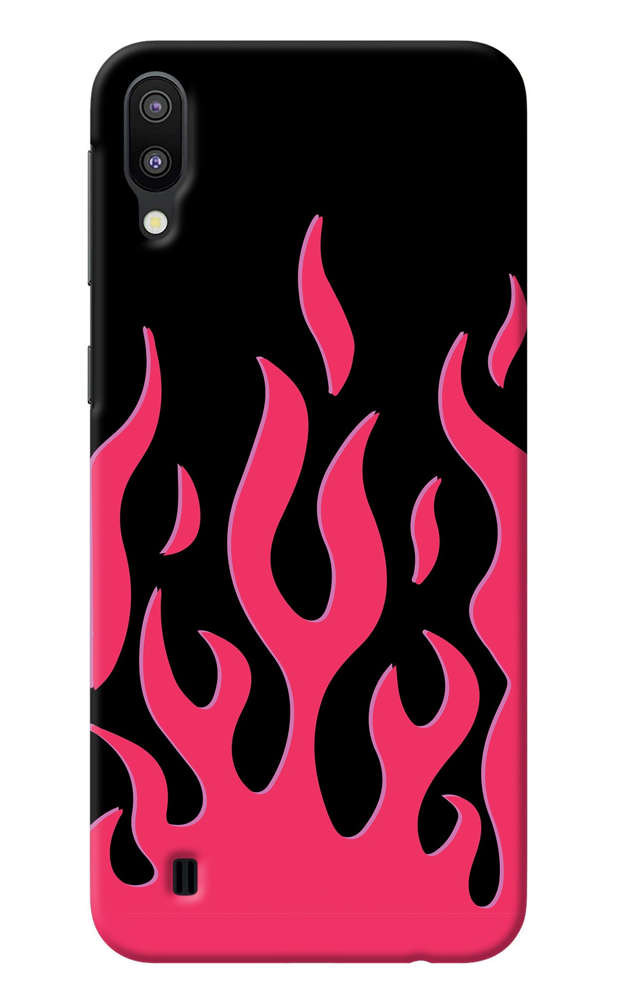 Fire Flames Samsung M10 Back Cover