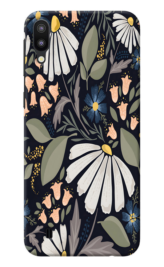 Flowers Art Samsung M10 Back Cover