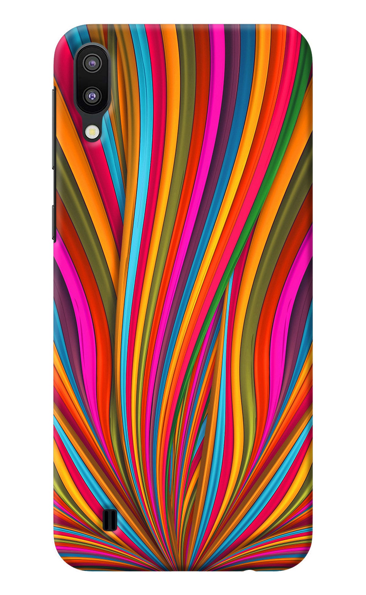 Trippy Wavy Samsung M10 Back Cover