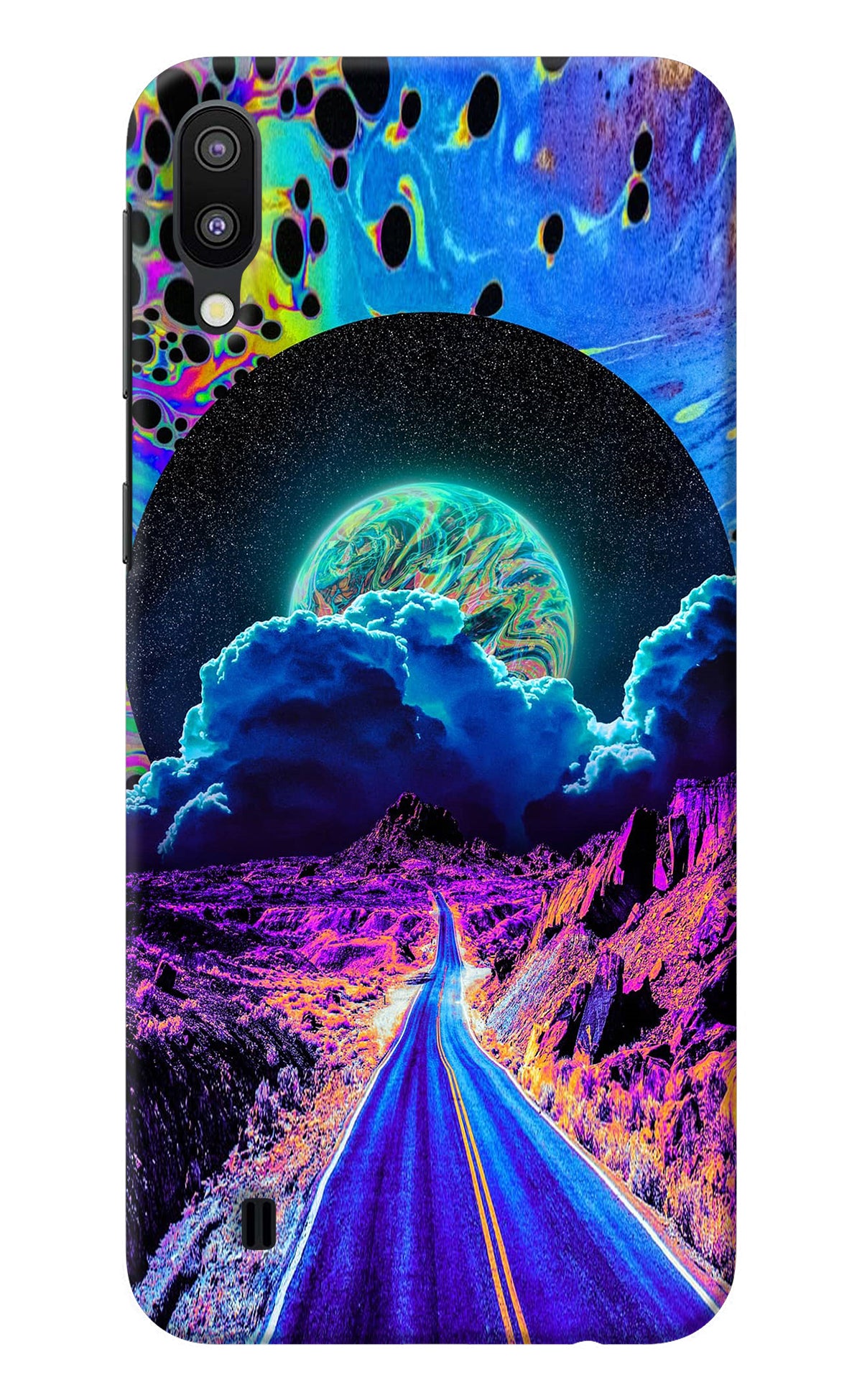 Psychedelic Painting Samsung M10 Back Cover