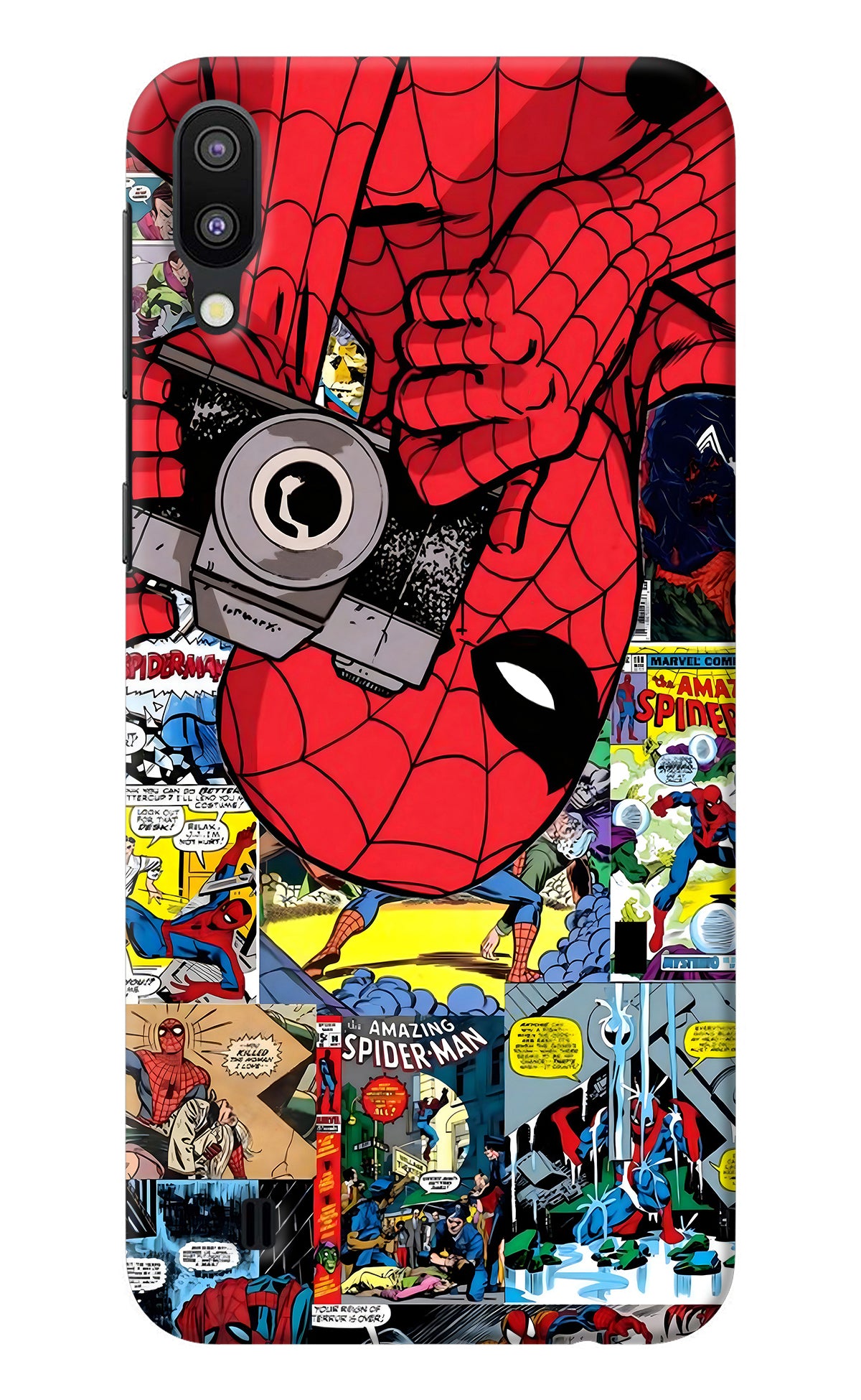 Spider Man Samsung M10 Back Cover