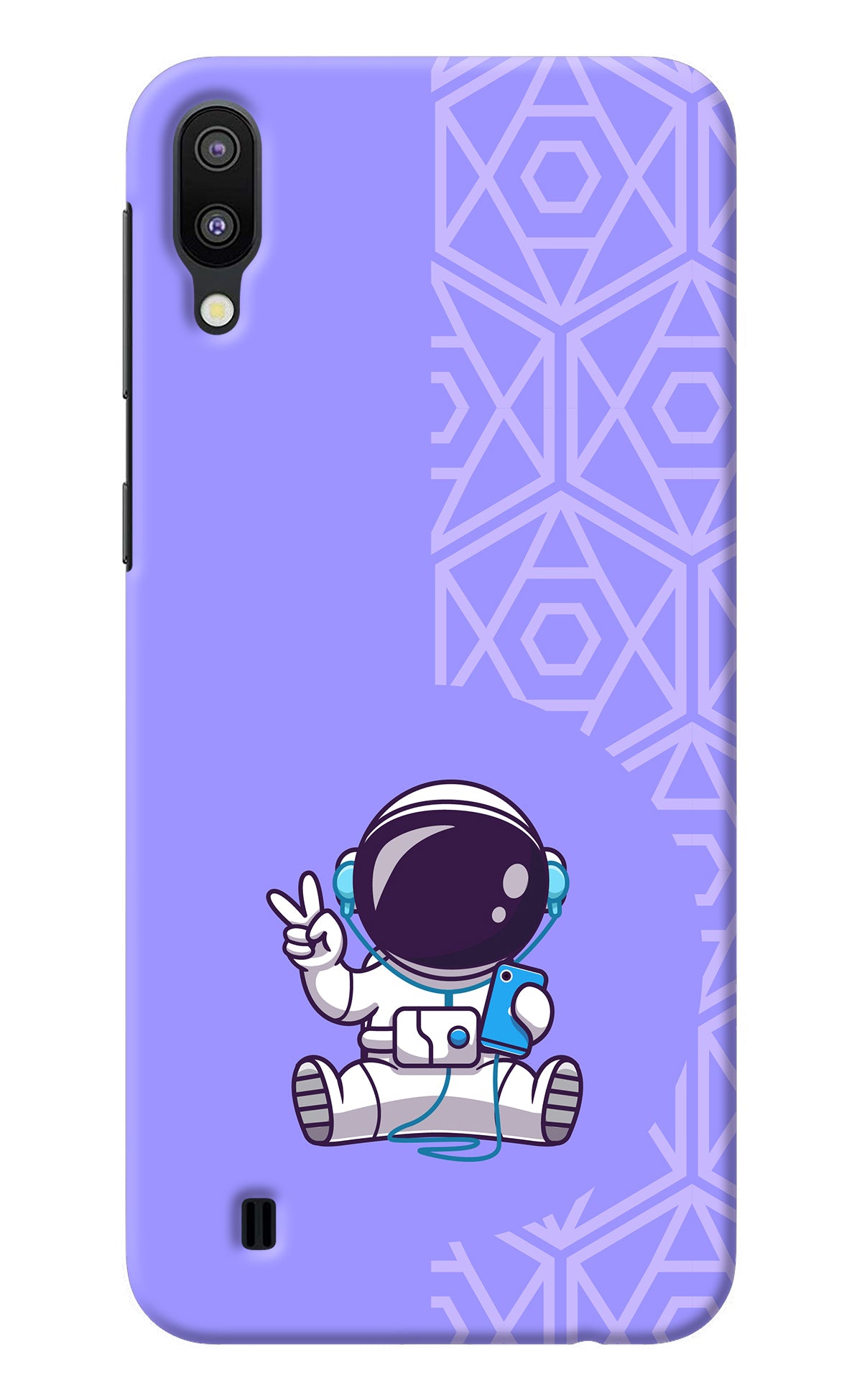 Cute Astronaut Chilling Samsung M10 Back Cover