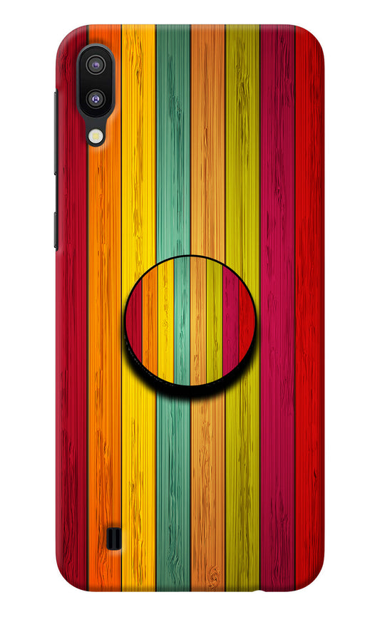 Multicolor Wooden Samsung M10 Pop Case