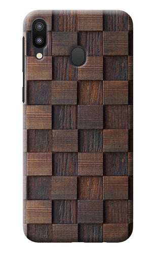 Wooden Cube Design Samsung M20 Back Cover
