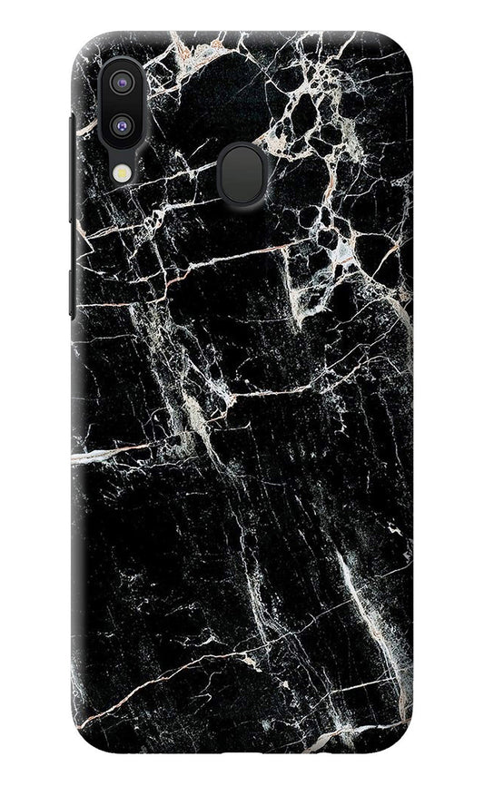 Black Marble Texture Samsung M20 Back Cover