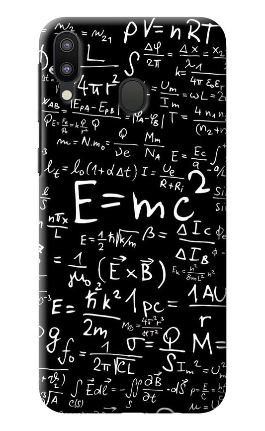 Physics Albert Einstein Formula Samsung M20 Back Cover