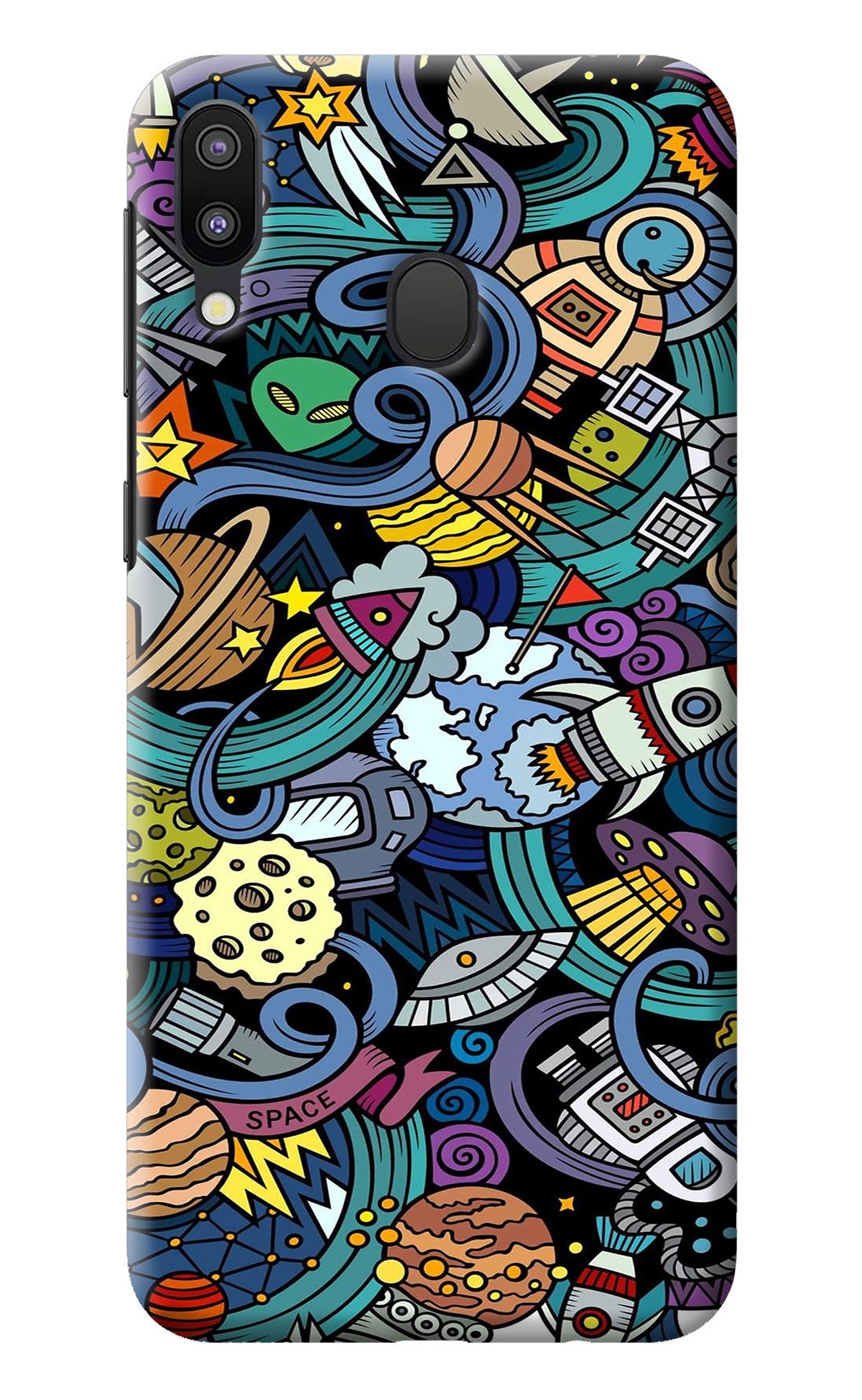 Space Abstract Samsung M20 Back Cover