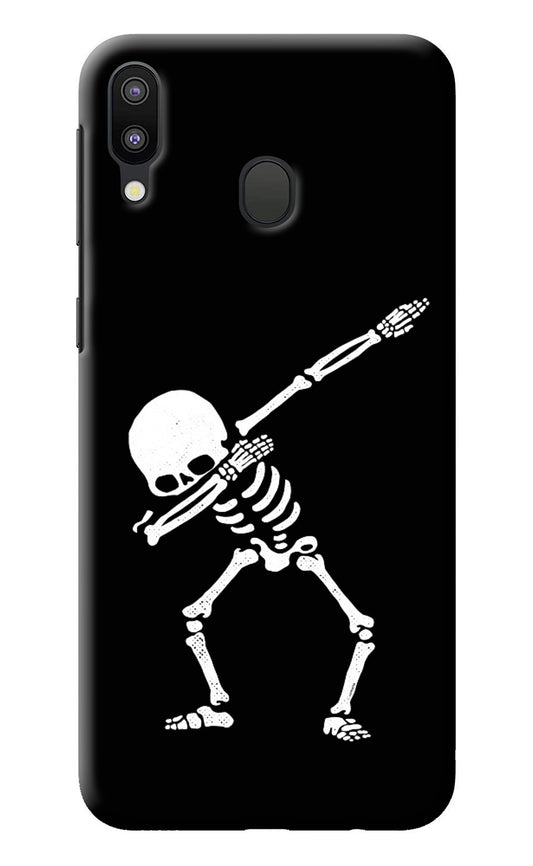 Dabbing Skeleton Art Samsung M20 Back Cover