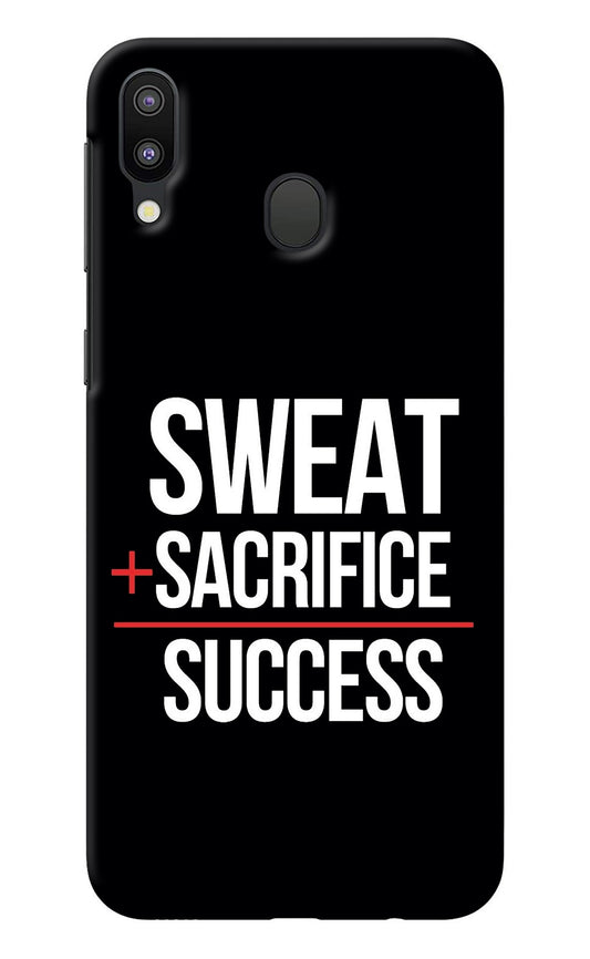 Sweat Sacrifice Success Samsung M20 Back Cover