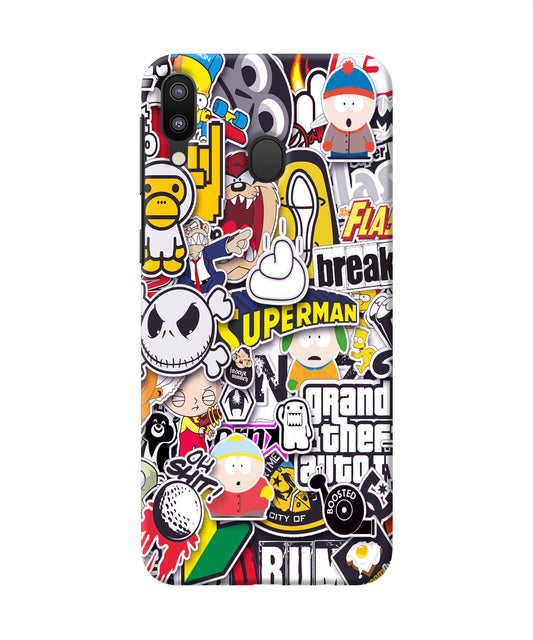 Sticker Bomb Samsung M20 Back Cover