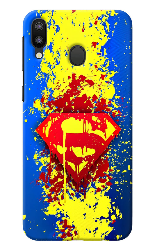 Superman logo Samsung M20 Back Cover