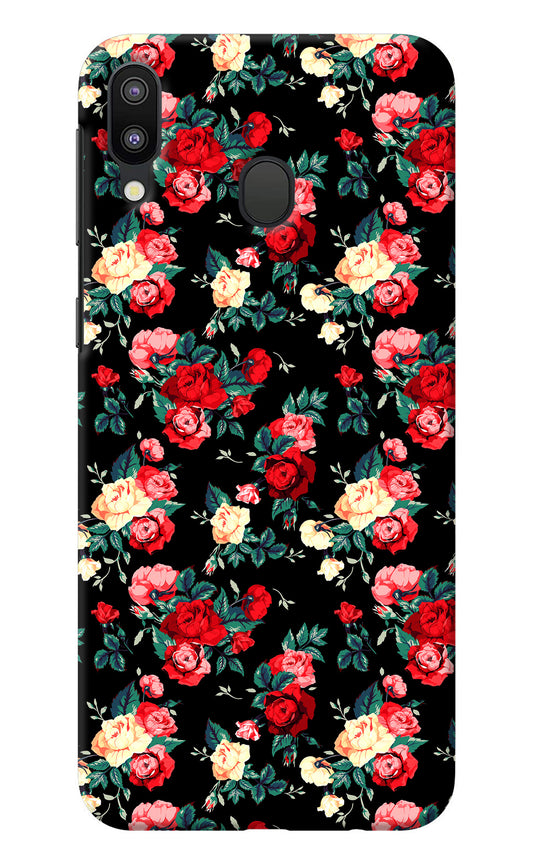 Rose Pattern Samsung M20 Back Cover
