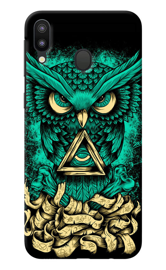 Green Owl Samsung M20 Back Cover