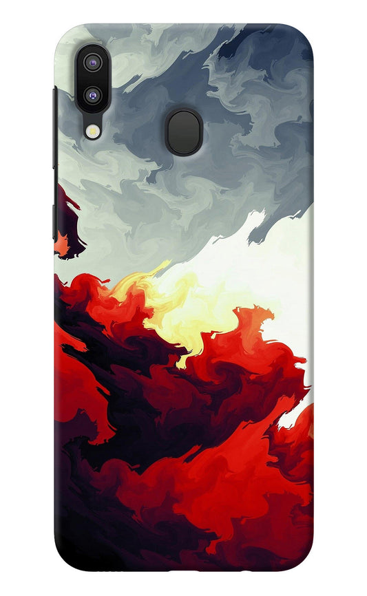 Fire Cloud Samsung M20 Back Cover